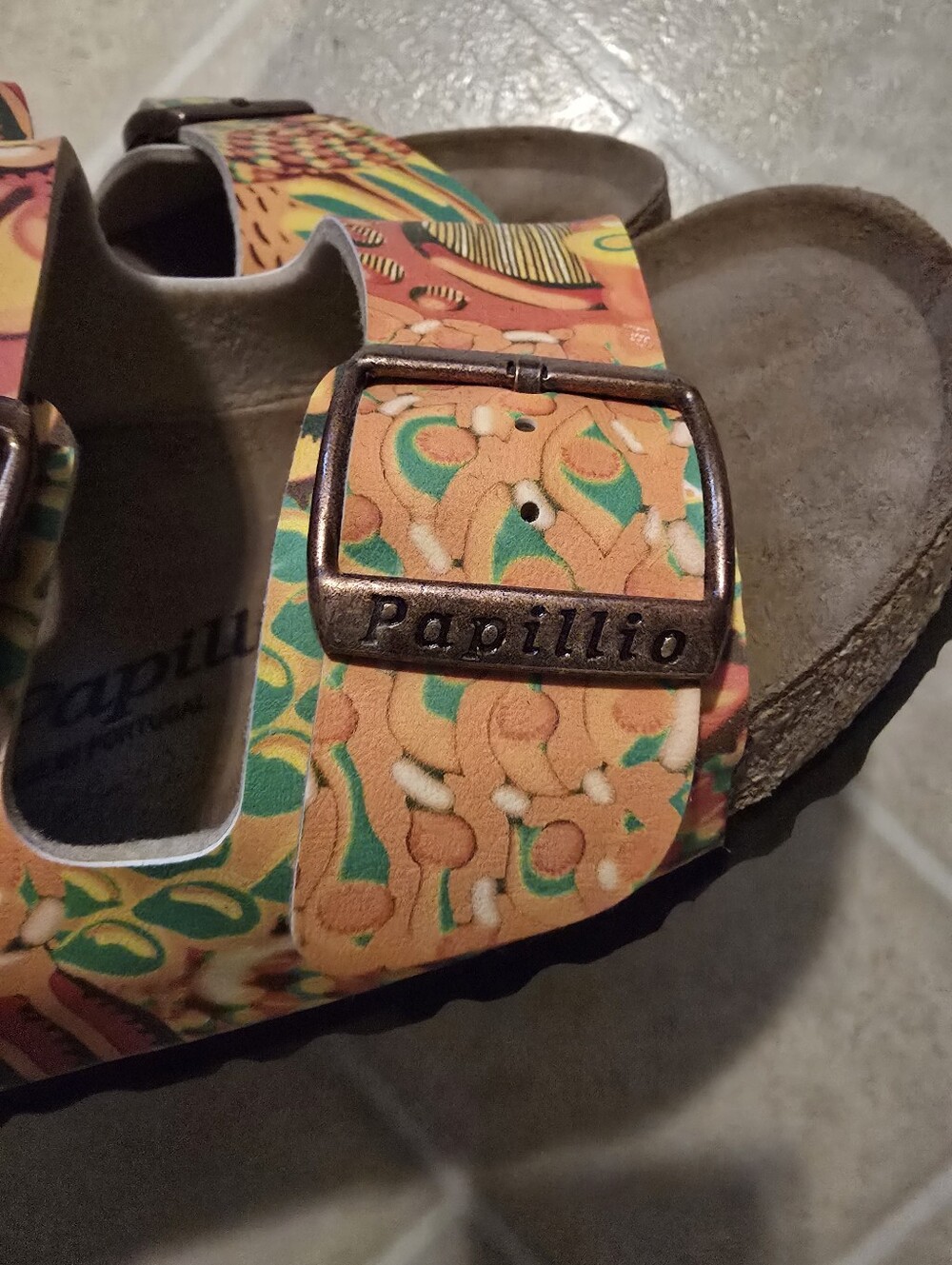 Papillio Suede Double-Buckle Sandals Size 39 - Picture 6 of 6